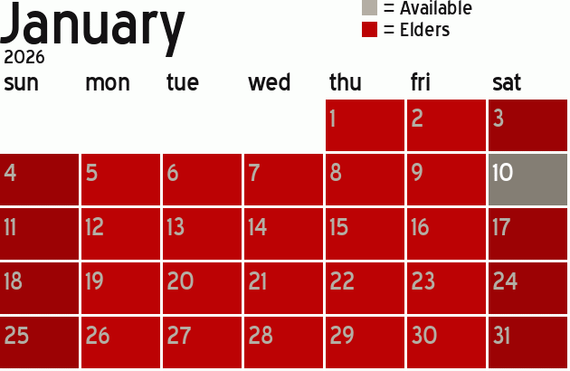 Missionary Dinner Calendar